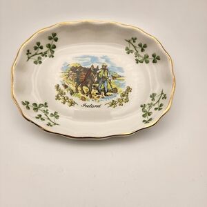 Vintage Arklow Pottery "Irish Souvenir Trinket Dish"